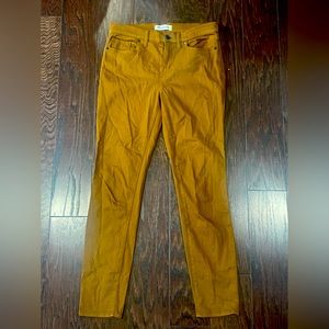 Madewell High Riser Skinny Garment Dyed copper brown women size 28